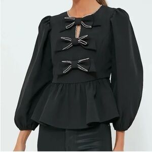 *NWT - Embellished Bow Blair Blouse - Small. Hyacinth House